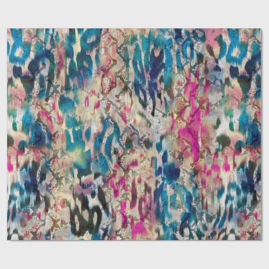 Safari Pattern Wrapping Paper Cadeaupapier (Vlak)