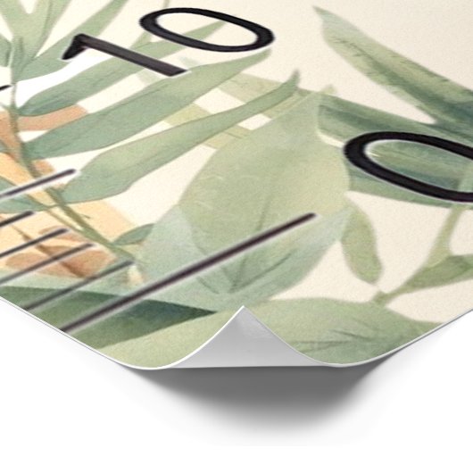 Safari Personalized Name Monogram Y Growth Chart Poster (Hoek)