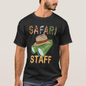 Safari Personeel Safari Birthday Zoo Birthday T-shirt (Voorkant)