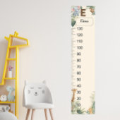 Safari Persoonlijke Naam Monogram E Groeigrafiek Poster