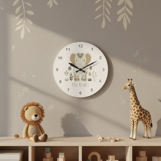 Safari Portrait Elephant Ivory ID1264 Grote Klok