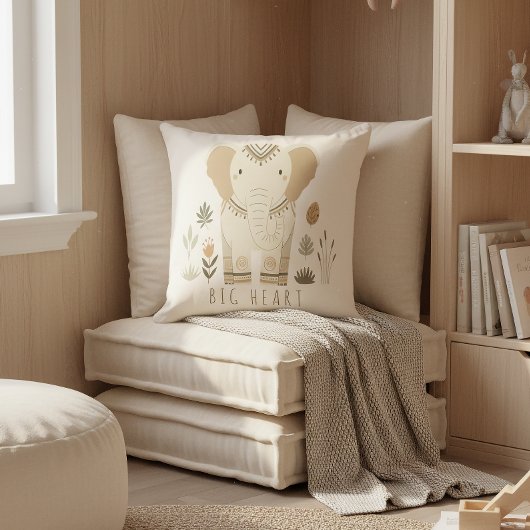 Safari Portrait Elephant Ivory ID1264 Kussen