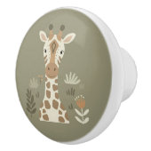 Safari Portrait Giraffe ID1264 Keramische Knop (Rechts)