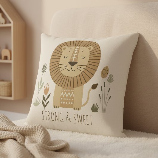 Safari Portrait Lion Ivory ID1264 Kussen