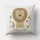 Safari Portrait Lion Ivory ID1264 Kussen (Achterkant)