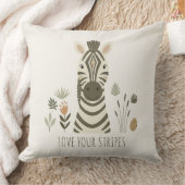 Safari Portrait Zebra Ivory ID1264 Kussen (Deken)
