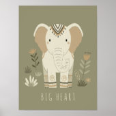 Safari Portraits Elephant ID1264 Poster (Voorkant)
