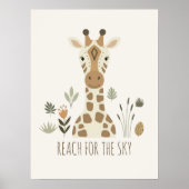 Safari Portraits Giraffe Ivory ID1264 Poster (Voorkant)