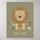 Safari Portraits Lion ID1264 Poster (Voorkant)