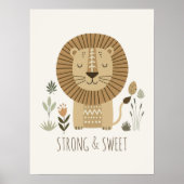 Safari Portraits Lion Ivory ID1264 Poster (Voorkant)