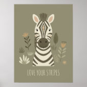 Safari Portraits Zebra ID1264 Poster (Voorkant)