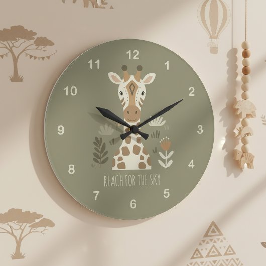 Safari Portret Giraffe ID1264 Grote Klok