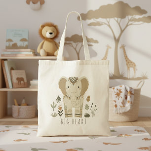Safari Portret Olifant ID1264 Tote Bag