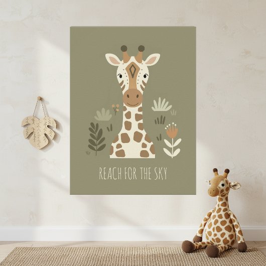 Safari Portretten Giraffe ID1264 Poster
