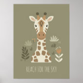 Safari Portretten Giraffe ID1264 Poster (Voorkant)