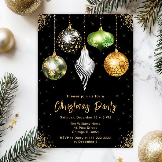 Safari Print Kerstversiering Kerstfeest Kaart