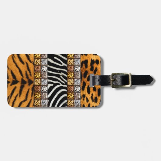 Safari Prints Bagagelabel (Voorkant horizontaal)