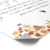 SAFARI Raad de Baby Food Game Sign Poster (Hoek)