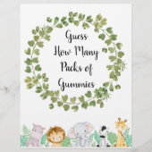 Safari Raad eens hoeveel pakjes gummies Poster (Voorkant)