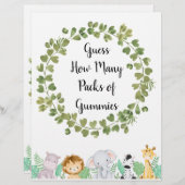 Safari Raad eens hoeveel pakjes gummies Poster (Voorkant / Achterkant)