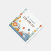 Safari Race Auto 2e verjaardag Servet (Hoek)