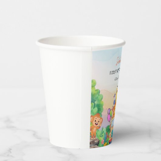 Safari Ride Jungle Fun Style Birthday Party Cups Papieren Bekers (Rechts)