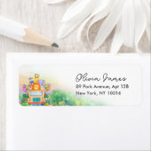 Safari Ride with Greenery 1st Birthday Etiket (Insitu)