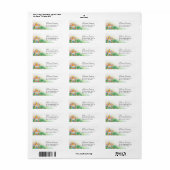 Safari Ride with Greenery 1st Birthday Etiket (Full Sheet)