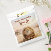 Safari Roaring One Fluffy Leopard Birthday Party Bedankzakje (Gezegeld)