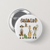 Safari Ronde Button 5,7 Cm (Voorkant /achterkant)