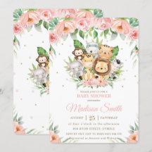 Safari Roze Oerwoud Baby shower