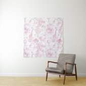 Safari-roze tapijtstof wandkleed (In Situ (horizontaal))