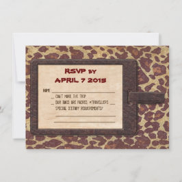 Safari RSVP kaart
