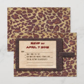 Safari RSVP-kaart RSVP Kaartje (Voorkant / Achterkant)