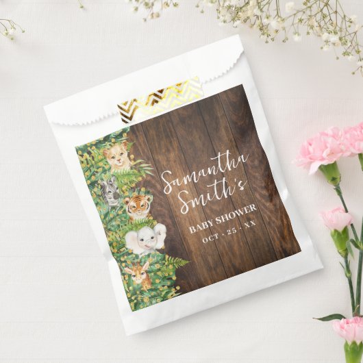 Safari Rustic Tropical Baby shower Party Favoriet Bedankzakje (Gezegeld)