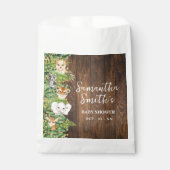 Safari Rustic Tropical Baby shower Party Favoriet Bedankzakje (Voorkant)