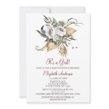 Safari Sahara Savanna Floral GIRL Baby shower