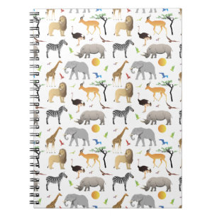 Safari Savanna Multiple Animals Notitieboek