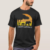 Safari Savannah Sunset Elephant T-Shi T-shirt (Voorkant)