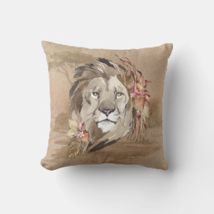 Safari Savanne Sahara Leeuw Kussen