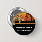 Safari Scene Button OF Name Tag (Voorkant /achterkant)