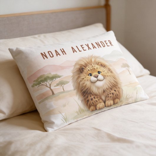Safari Schattige Zuberi De Fluffy Luipaard Naam Ki Kussensloop