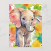 Safari Serenity Elephant Briefkaart (Voorkant)