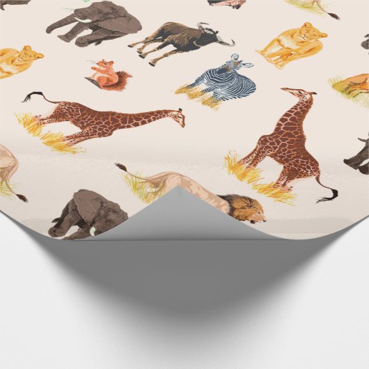 Safari Sightings Cadeaupapier (Hoek)