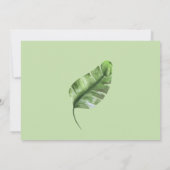 Safari Simple Tropical Wild One Baby shower Kaart (Achterkant)