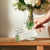 Safari Simple Tropical Wild One Baby shower Kaart