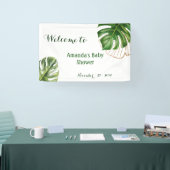 Safari Simple Tropical Wild One Baby shower Spandoek (Beurs)