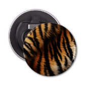 Safari Sinaasappel Black Tiger Button Flesopener (Voorkant)