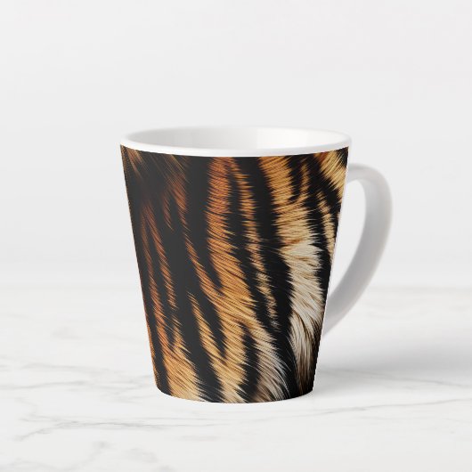 Safari Sinaasappel Black Tiger Latte Mok (Rechterhoek)