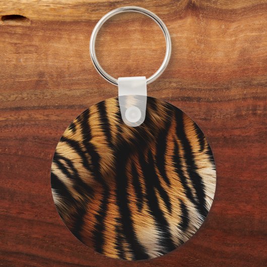 Safari Sinaasappel Black Tiger Sleutelhanger (Voorkant)